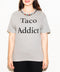 Tee gris Taco Addict bordada
