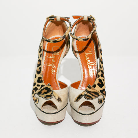 Charlotte Olympia leopardess pumps Talla 3.5