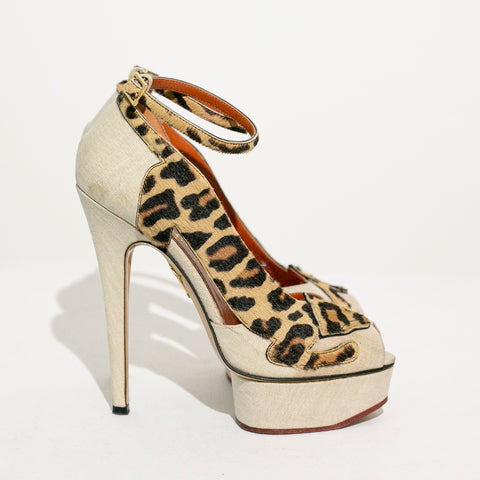 Charlotte Olympia leopardess pumps Talla 3.5