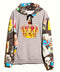 Hoodie corona gris