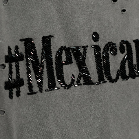Ripped tee gris #MexicanChic
