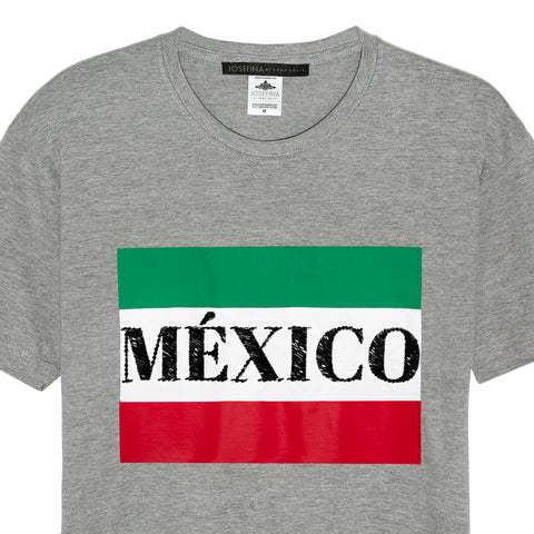 Tee gris México bordada