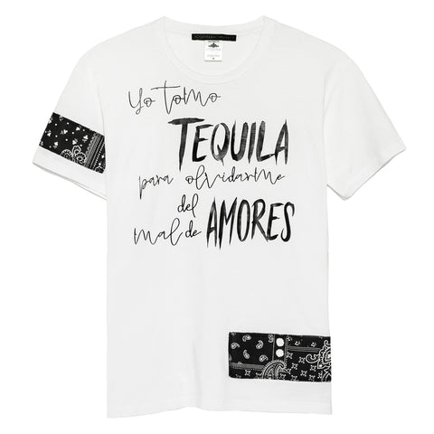 Tee blanca Tequila & Amor