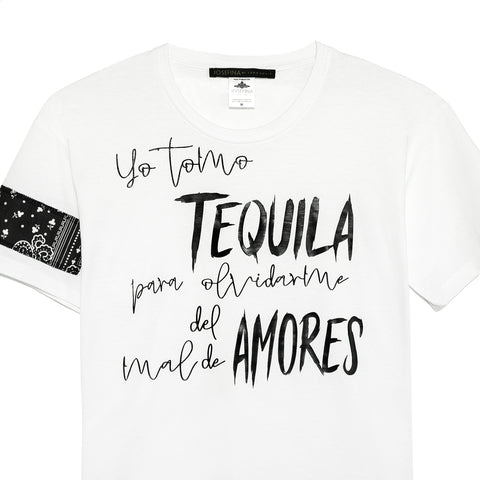 Tee blanca Tequila & Amor