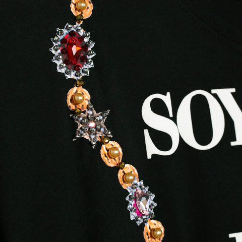 TEE NEGRA COLLAR SOY LA MUJER DE MIS SUEÑOS