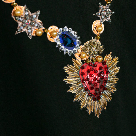 TEE NEGRA COLLAR SOY LA MUJER DE MIS SUEÑOS