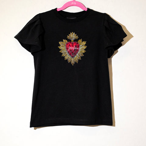 BLUSA NEGRA KIDS CORAZON